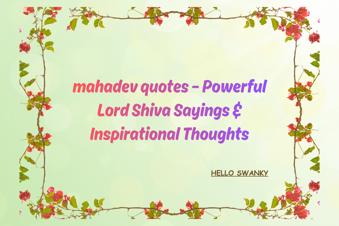 Mahadev quotes