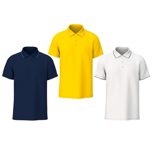Bulk Unisex Polo T-shirts Combo of 3