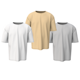 Plain Oversized T-Shirts Combo of 3