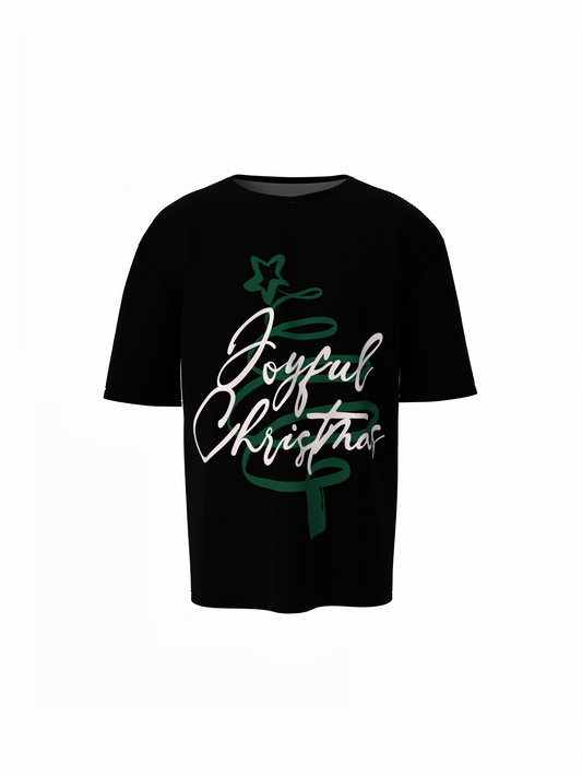 Joyful Christmas Oversized T-Shirts