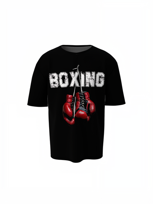Boxing Red Gloves Oversized T-Shirts