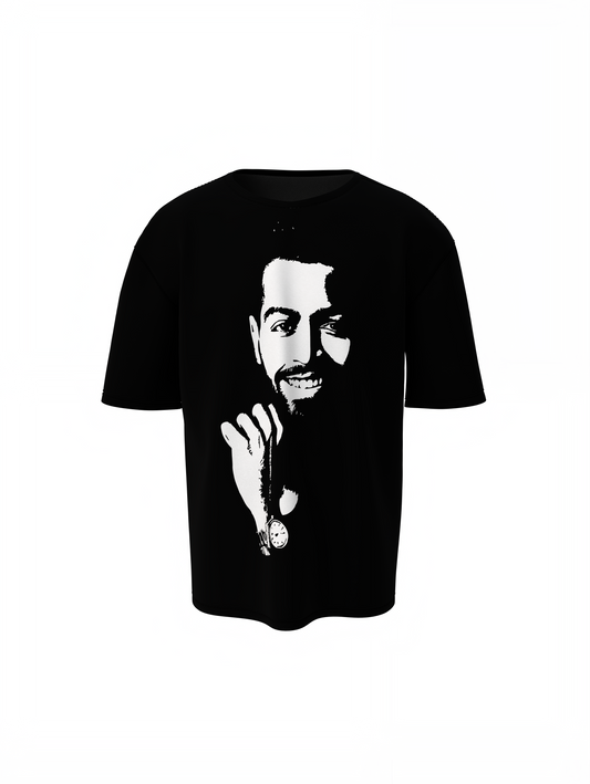 Hardik Portrait Oversized T-Shirts