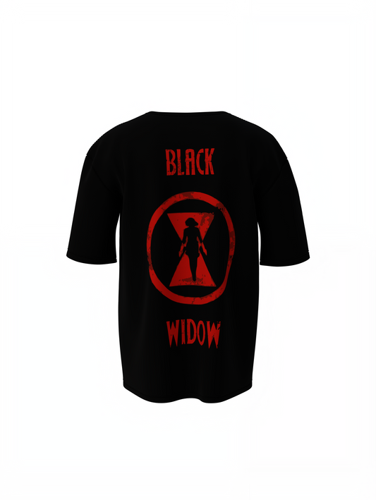 Black Widow Oversized T-Shirts