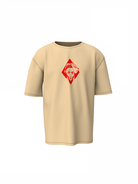 Tanijro Kamado Oversized T-Shirts