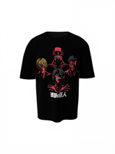 Characters Face Oversized T-Shirts