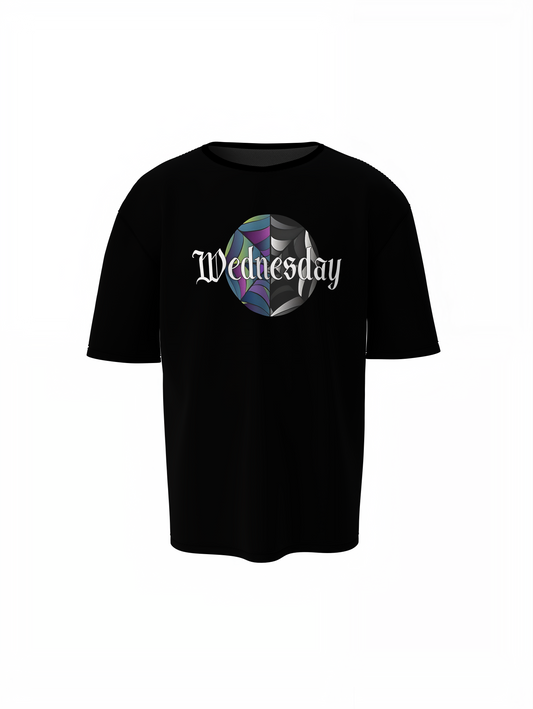 Spider Net Graphic Oversized T-Shirt