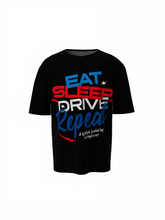 Eat Sleep Drive Oversized T-Shirts