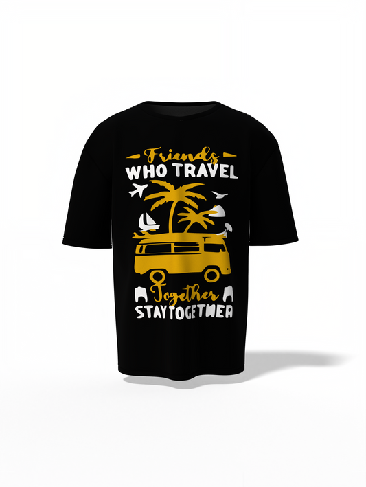 Travelling With Friends Oversized T-Shirt