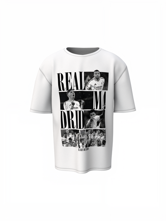 White Dynasty Graphic Oversized T-Shirt