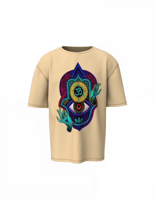 Mystical Hamsa Oversized T-Shirts