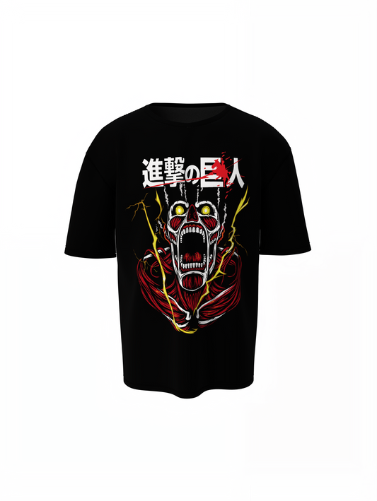 Skeletal Face Oversized T-Shirts