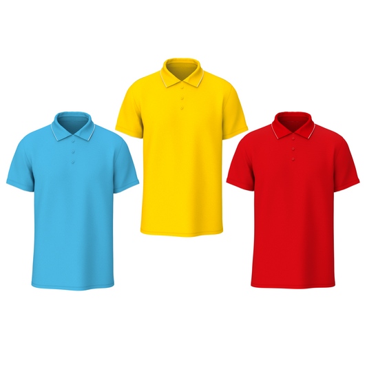 Bulk Unisex Polo T-shirts Combo of 3