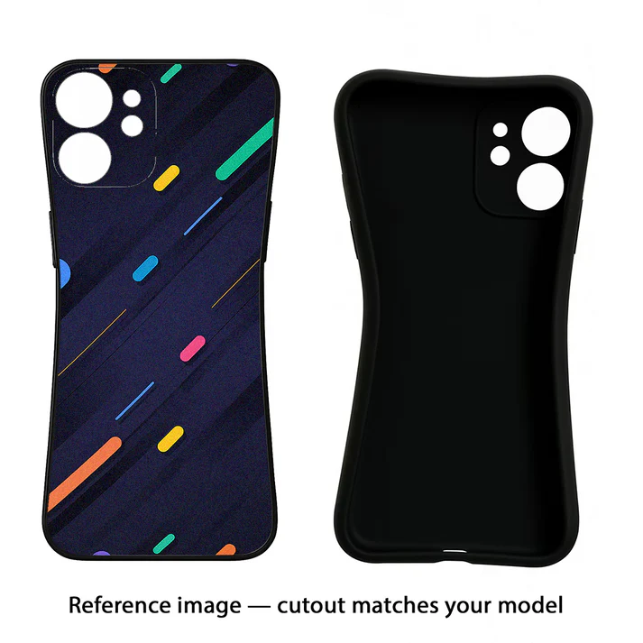 Abstract Design Google Pixel 2 Black Soft Cover Case