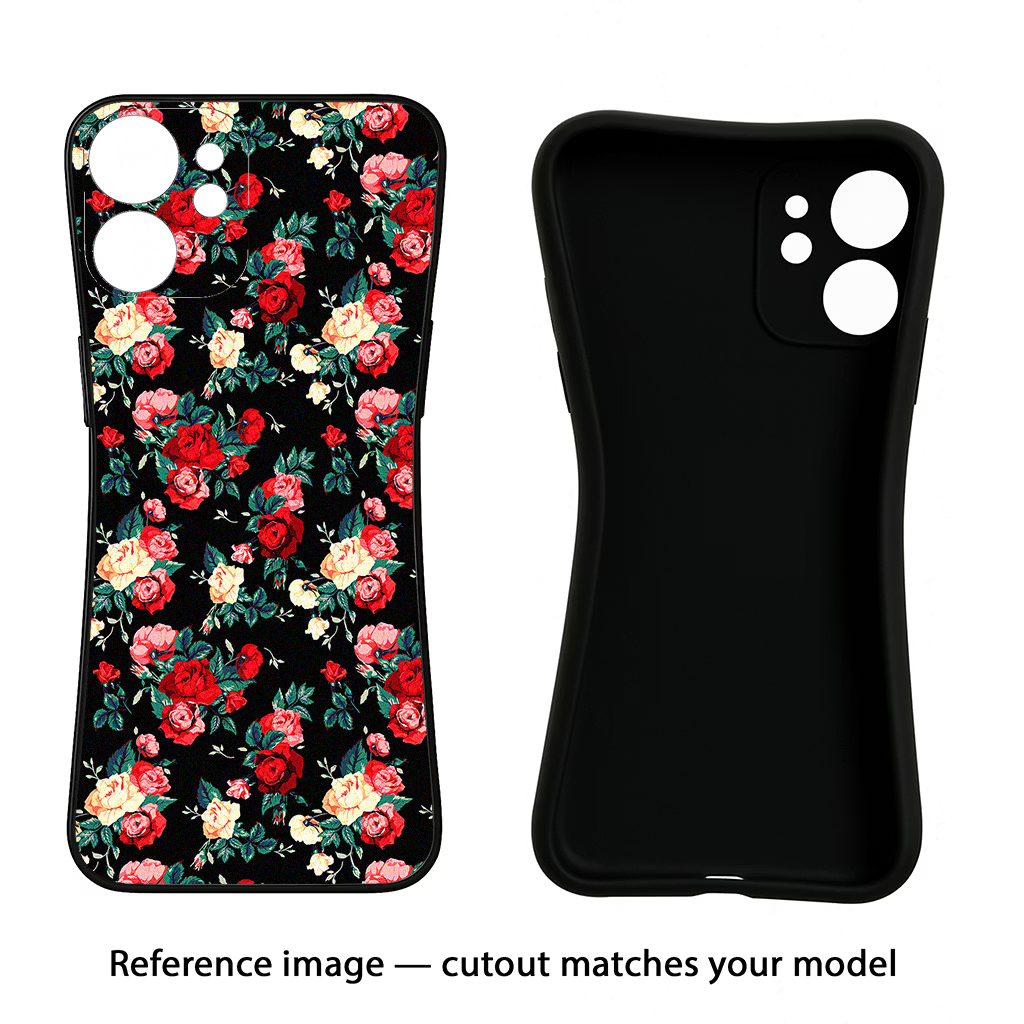 Rose Pattern Vivo Y400 Pro 5G Back Cover