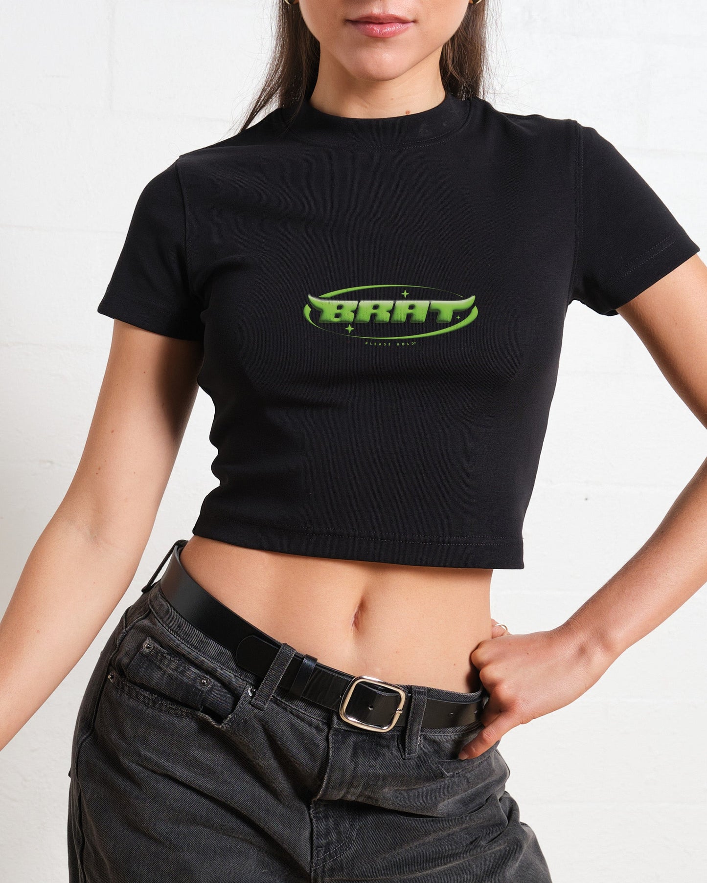 BRAT Baby Tee Trendy Streetwear Crop Top Style