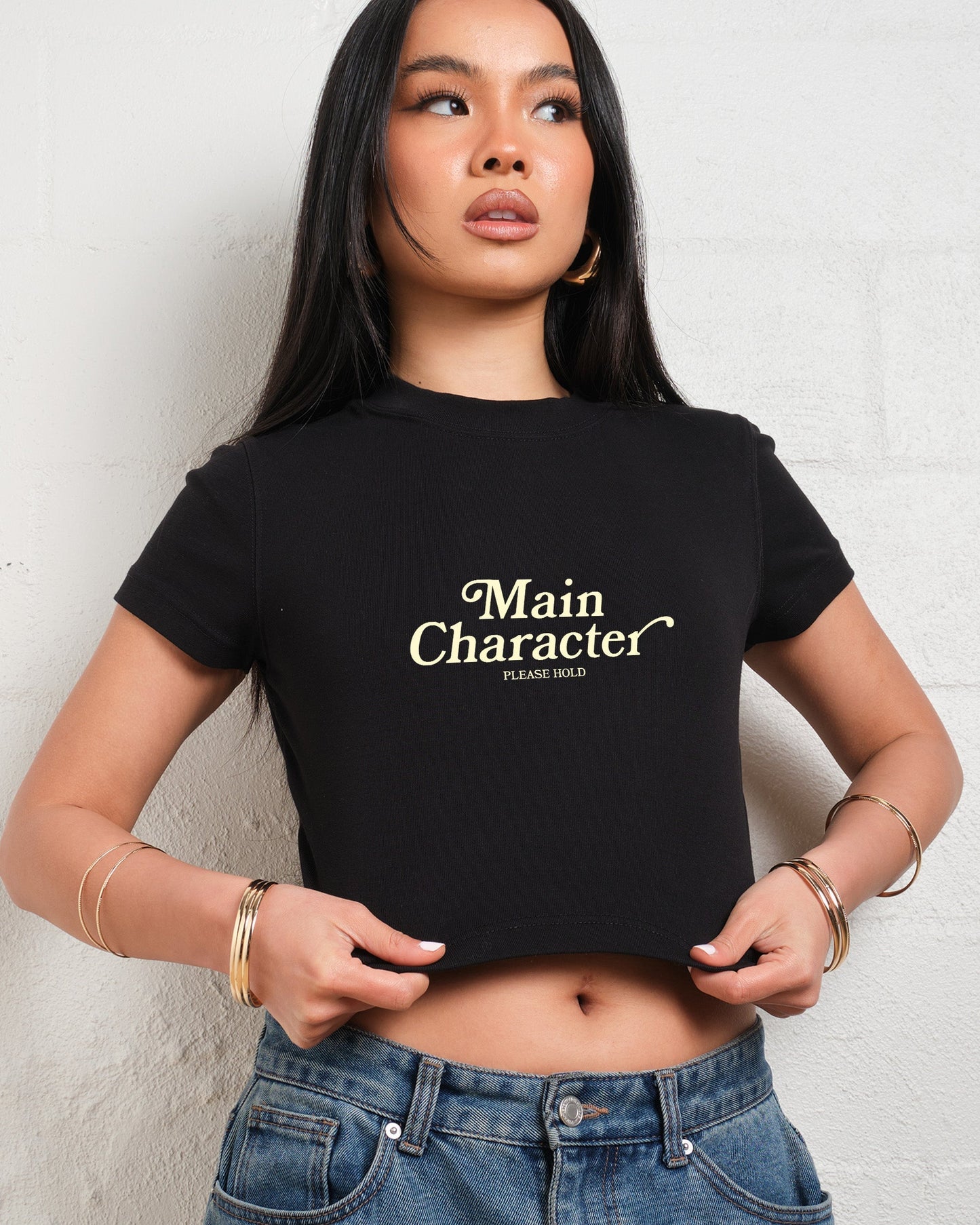 Main Character Baby Tee – Trendy Graphic Tee for Kids