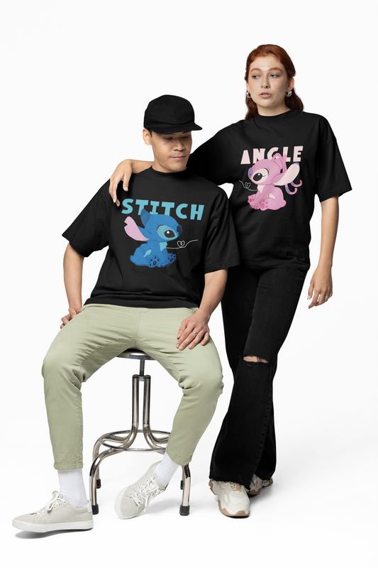 Stitch & Angle Oversized T-Shirts