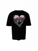 Skeleton Heart Oversized T-Shirts