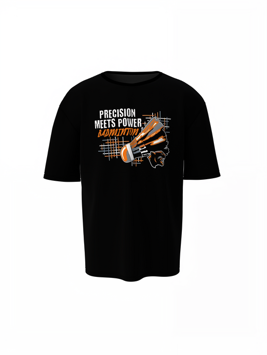 Badminton Meets Power Oversized T-Shirt