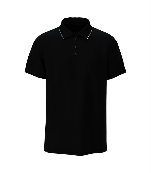 Bulk Unisex Black Polo T-shirts