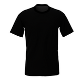 Bulk Unisex Black Round Neck T-shirt