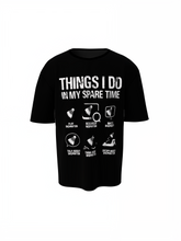 Badminton Things I Do Oversized T-Shirt