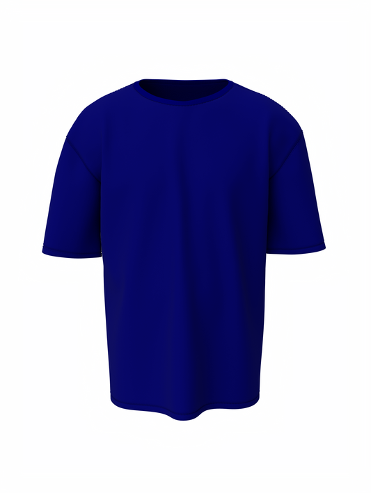 Bulk Unisex Blue Oversized T-shirt