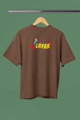 Nalayak Brown Oversized Unisex T-shirt | Marathi Designs