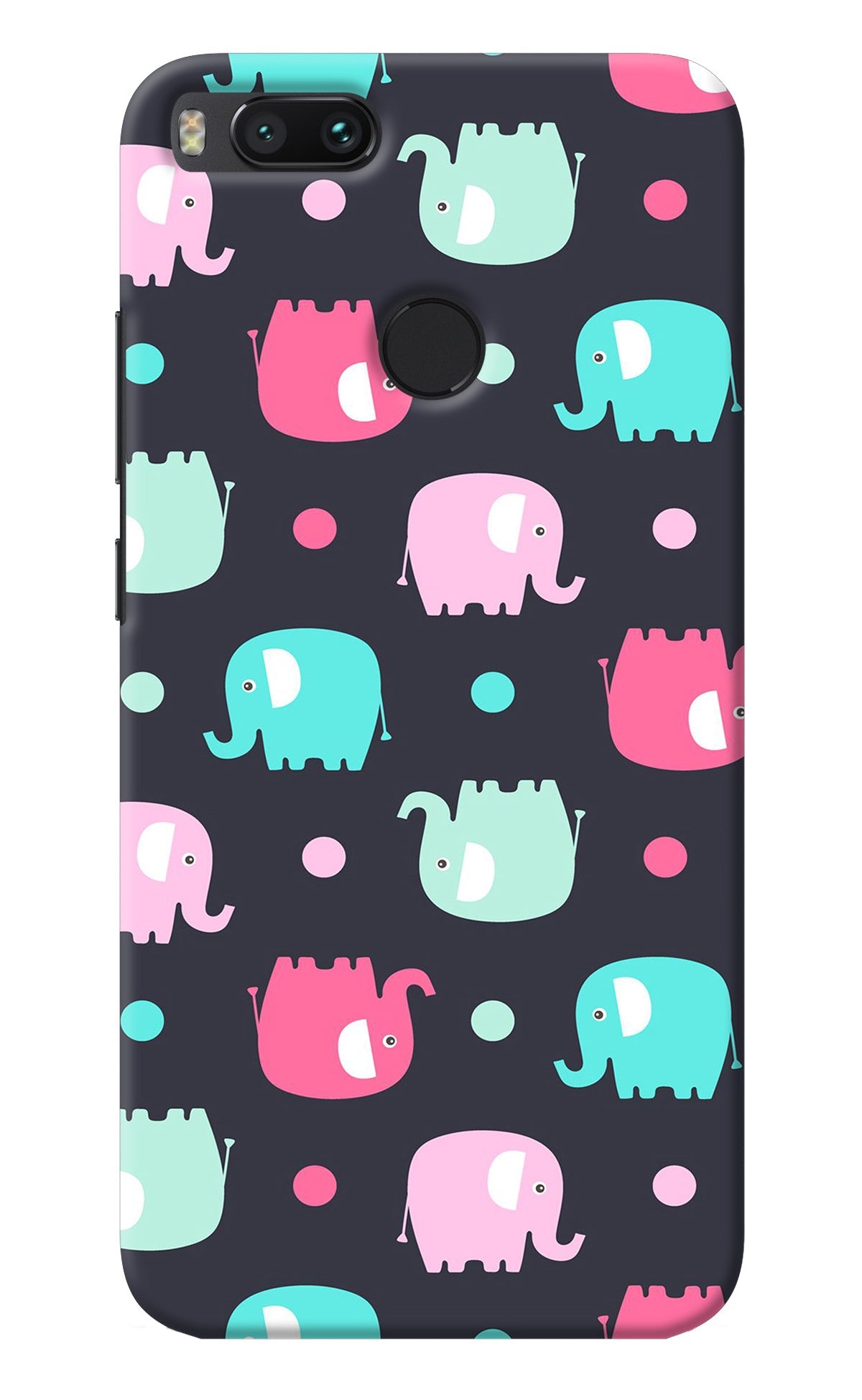 Elephants Mi A1 Back Cover