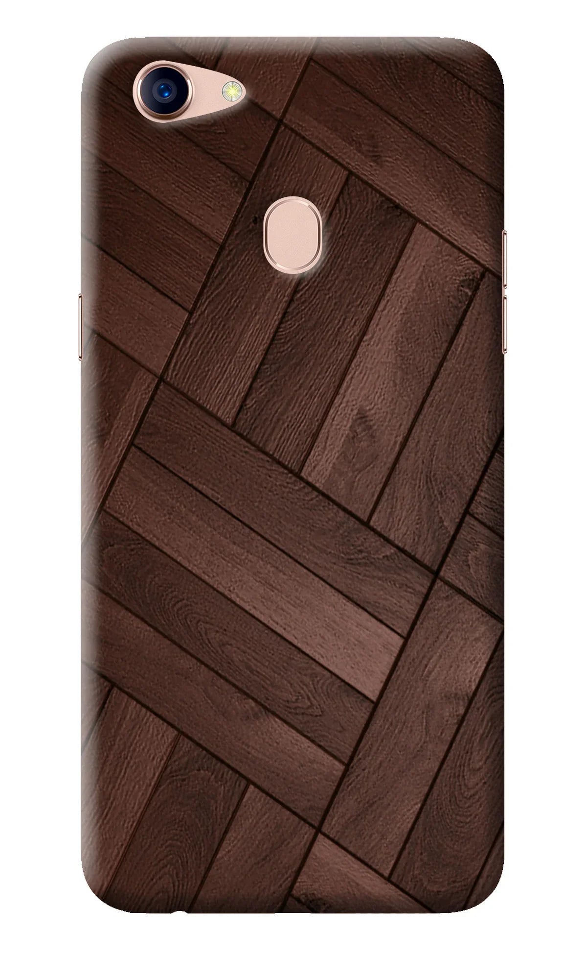 Wooden Texture Design Oppo F5 Back Cover