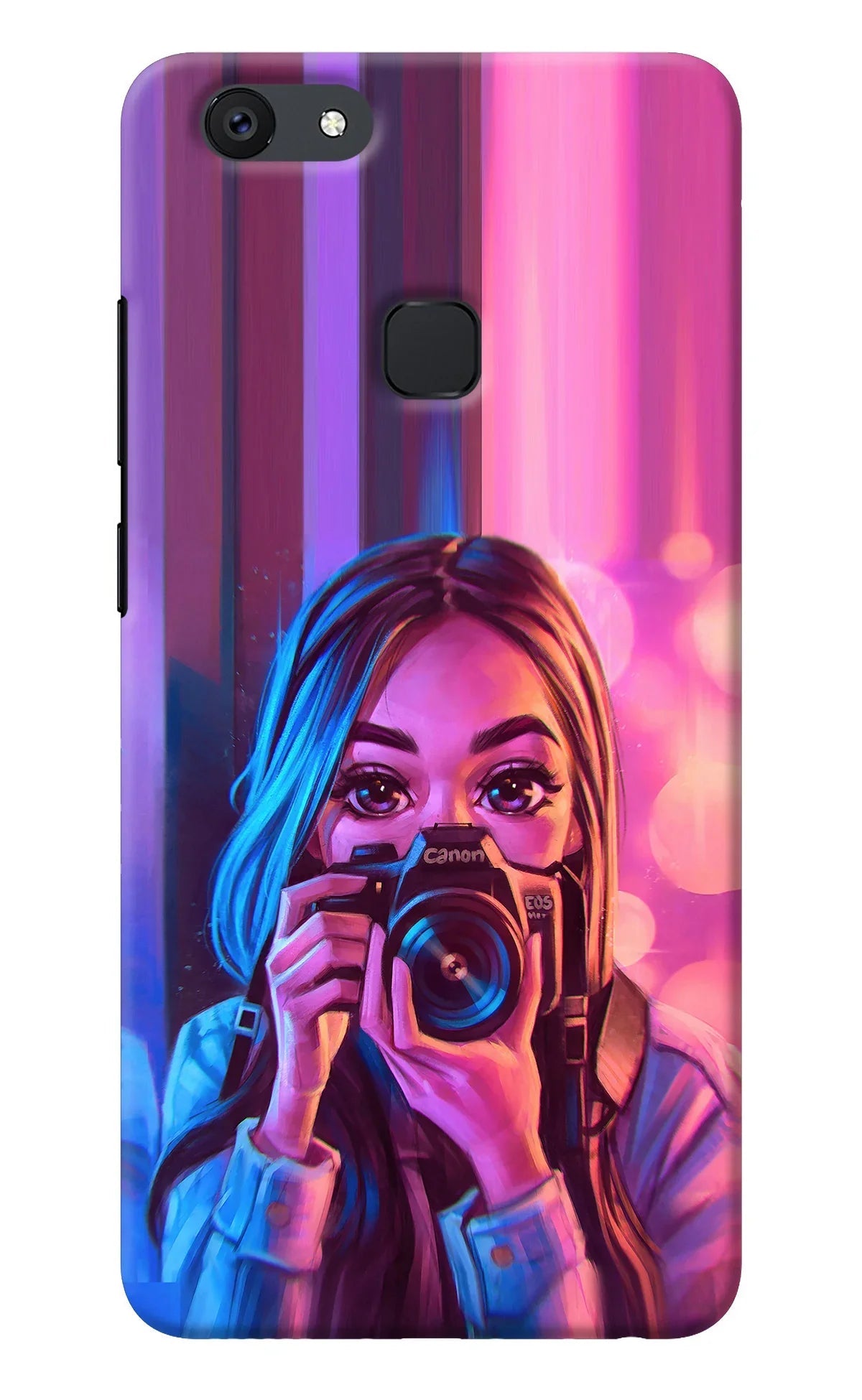 Girl Photographer Vivo V7 Back Cover