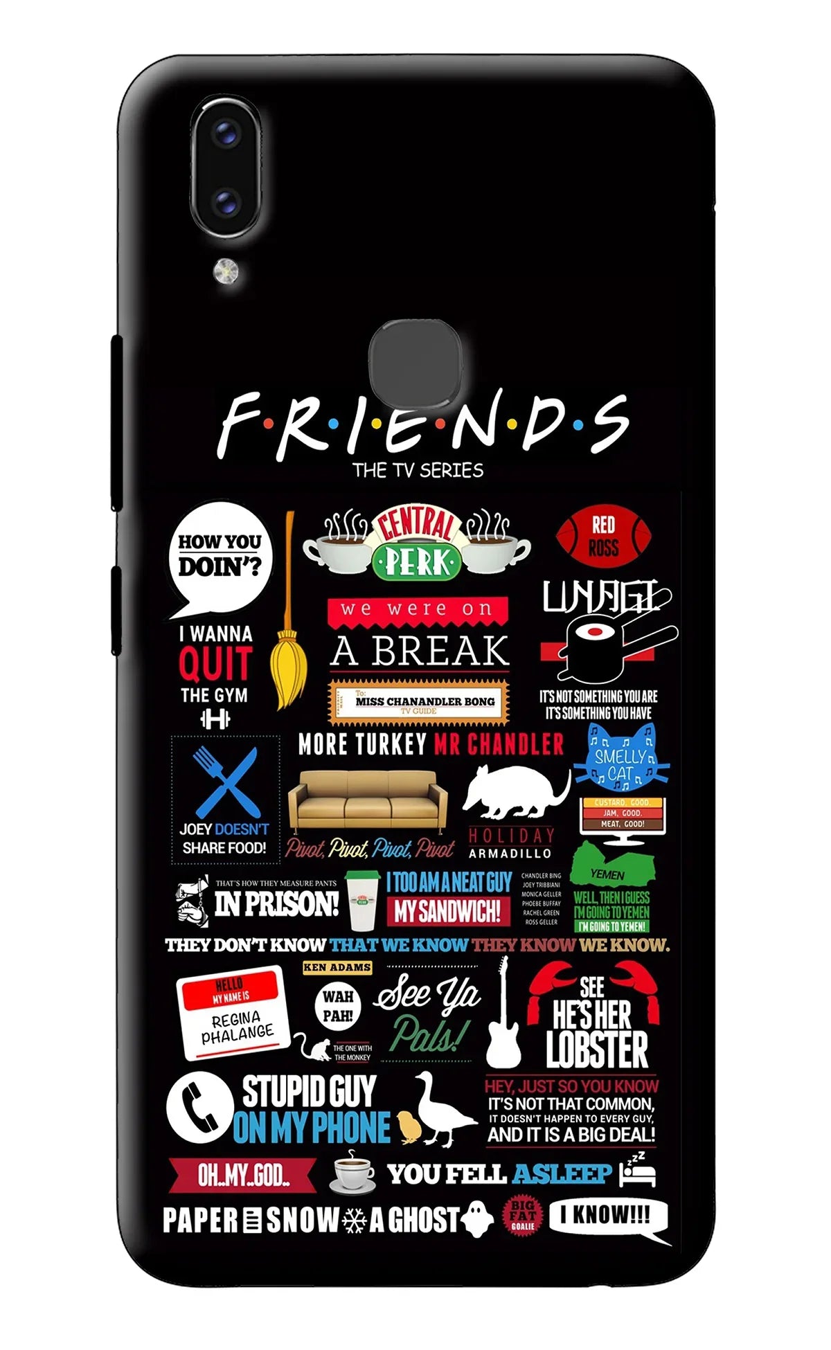 FRIENDS Vivo V9/V9 Pro/V9 Youth Back Cover