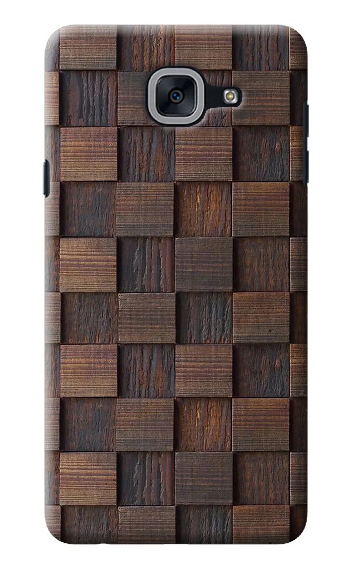 Wooden Cube Design Samsung J7 Max Back Cover