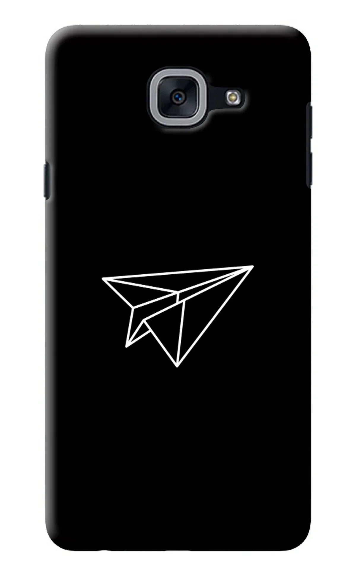 Paper Plane White Samsung J7 Max Back Cover