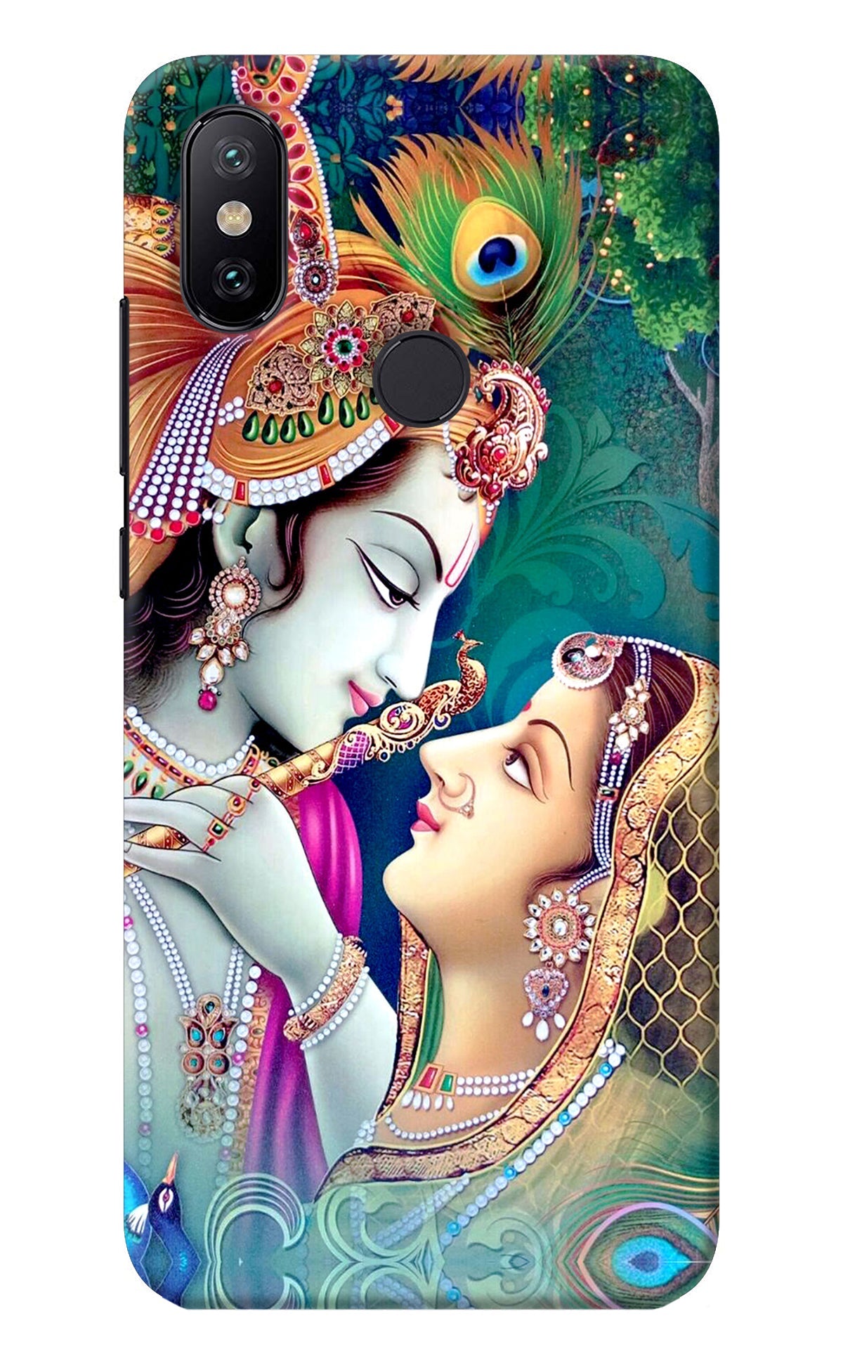 Lord Radha Krishna Mi A2 Back Cover