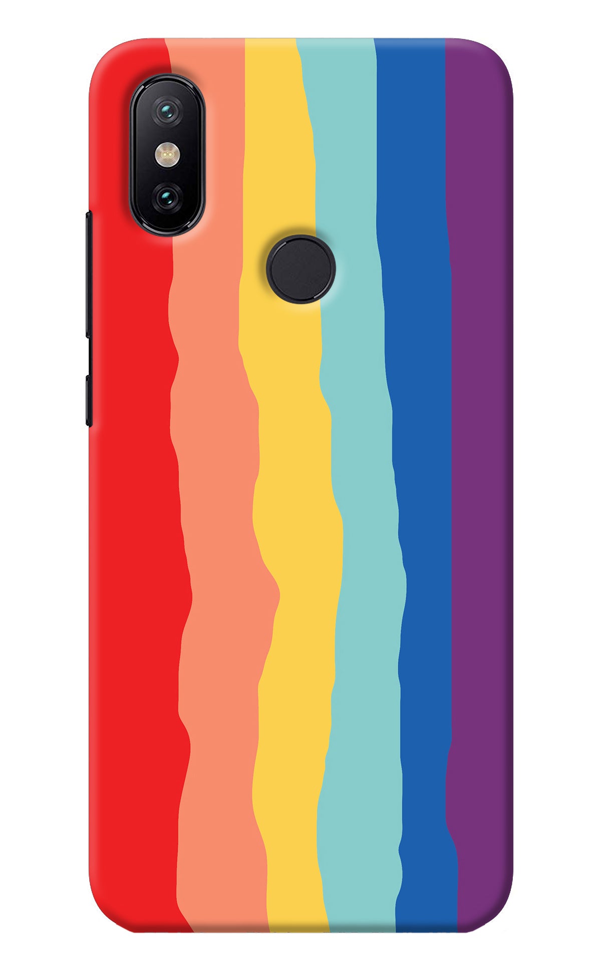 Rainbow Mi A2 Back Cover