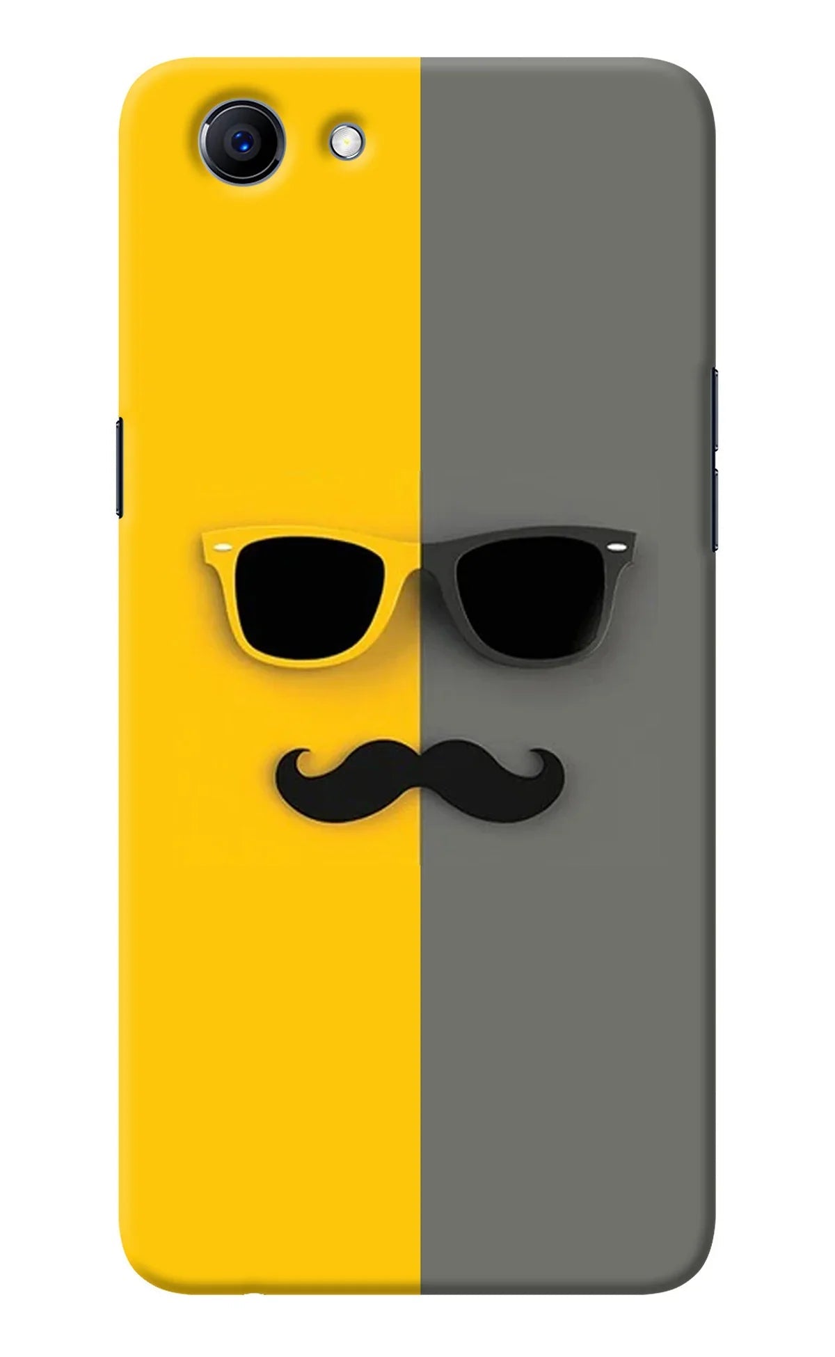 Sunglasses with Mustache Realme 1 Back Cover