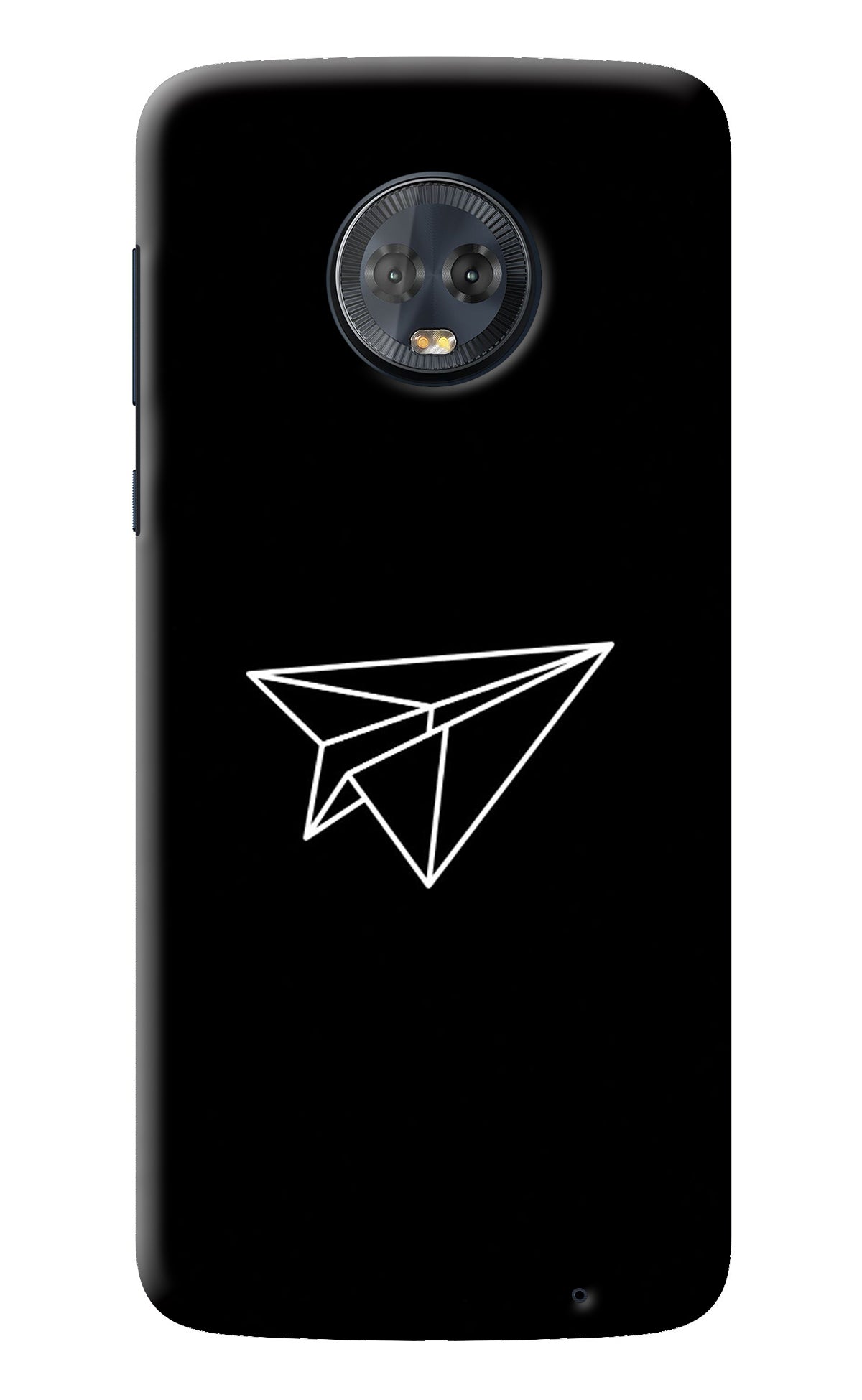 Paper Plane White Moto G6 Back Cover