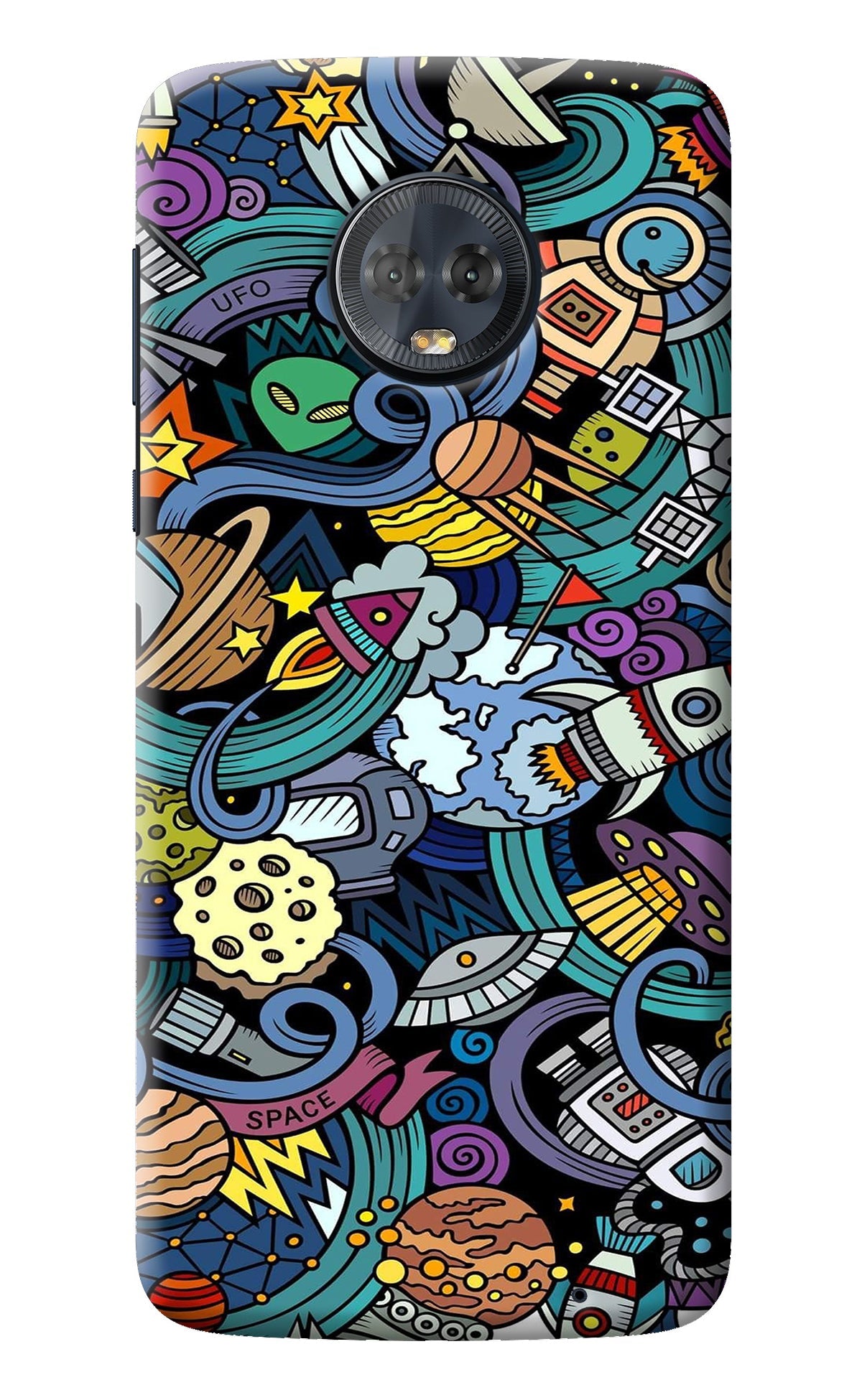 Space Abstract Moto G6 Back Cover