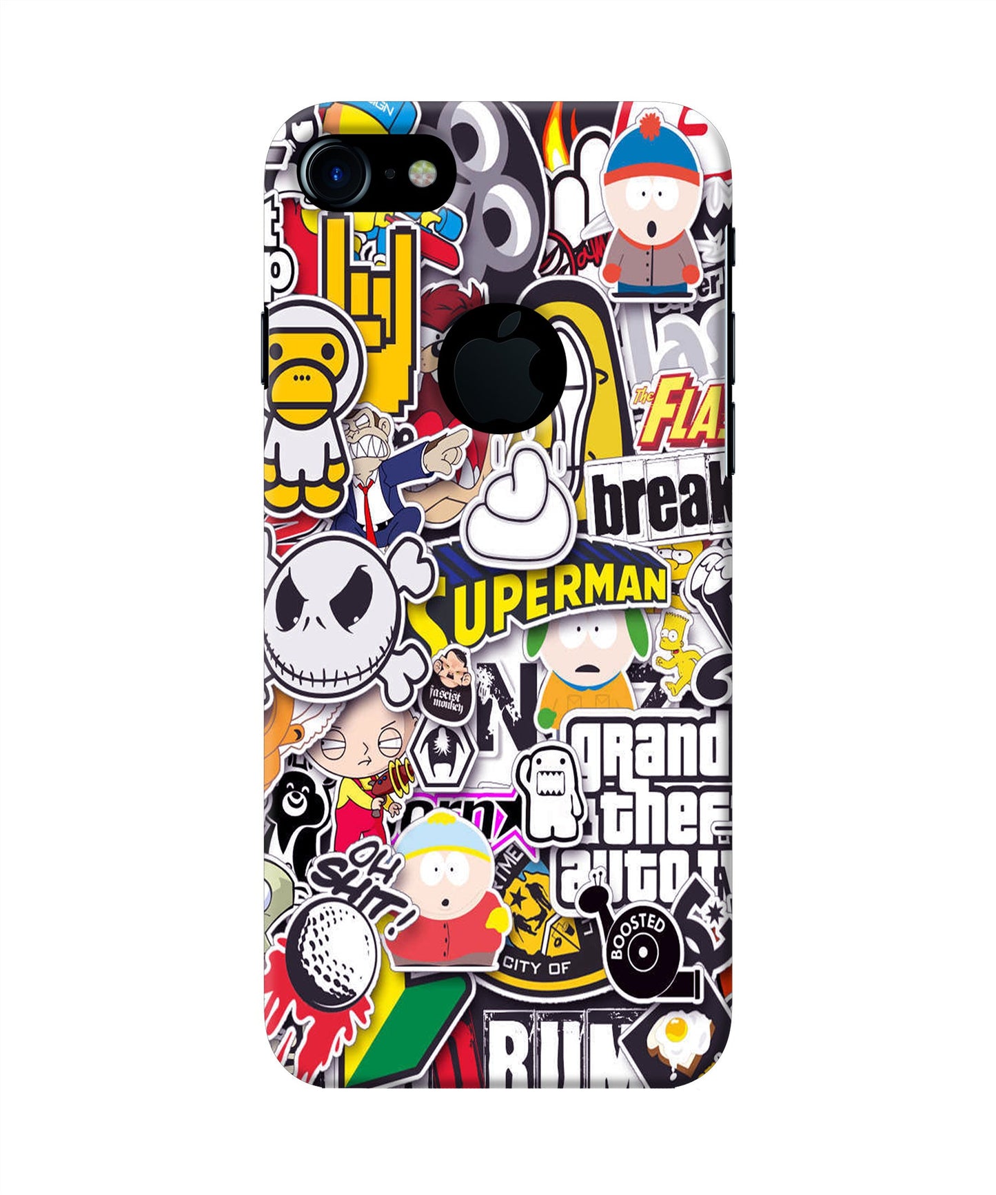 Sticker Bomb iPhone 7 Logocut Back Cover