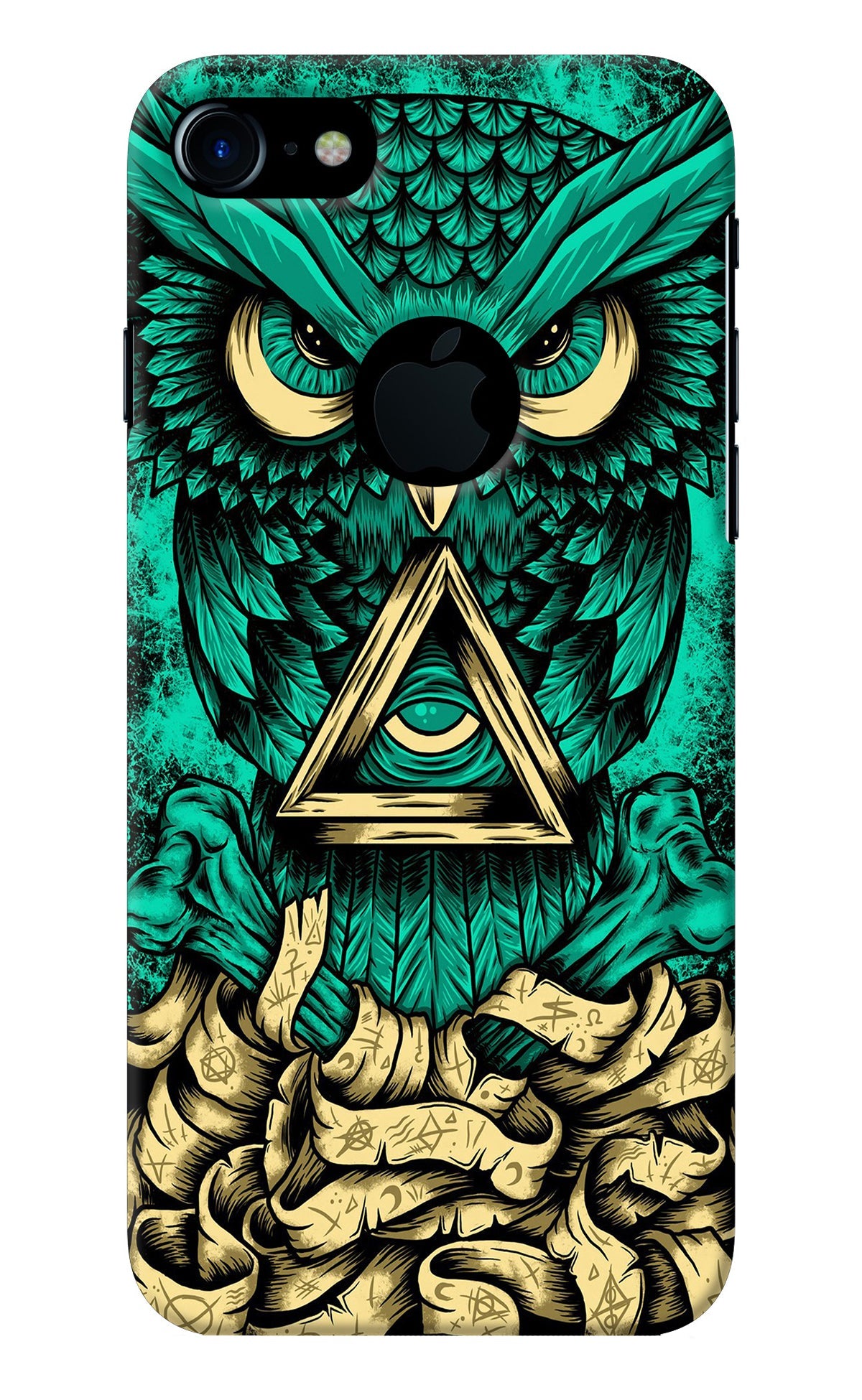 Green Owl iPhone 7 Logocut Back Cover