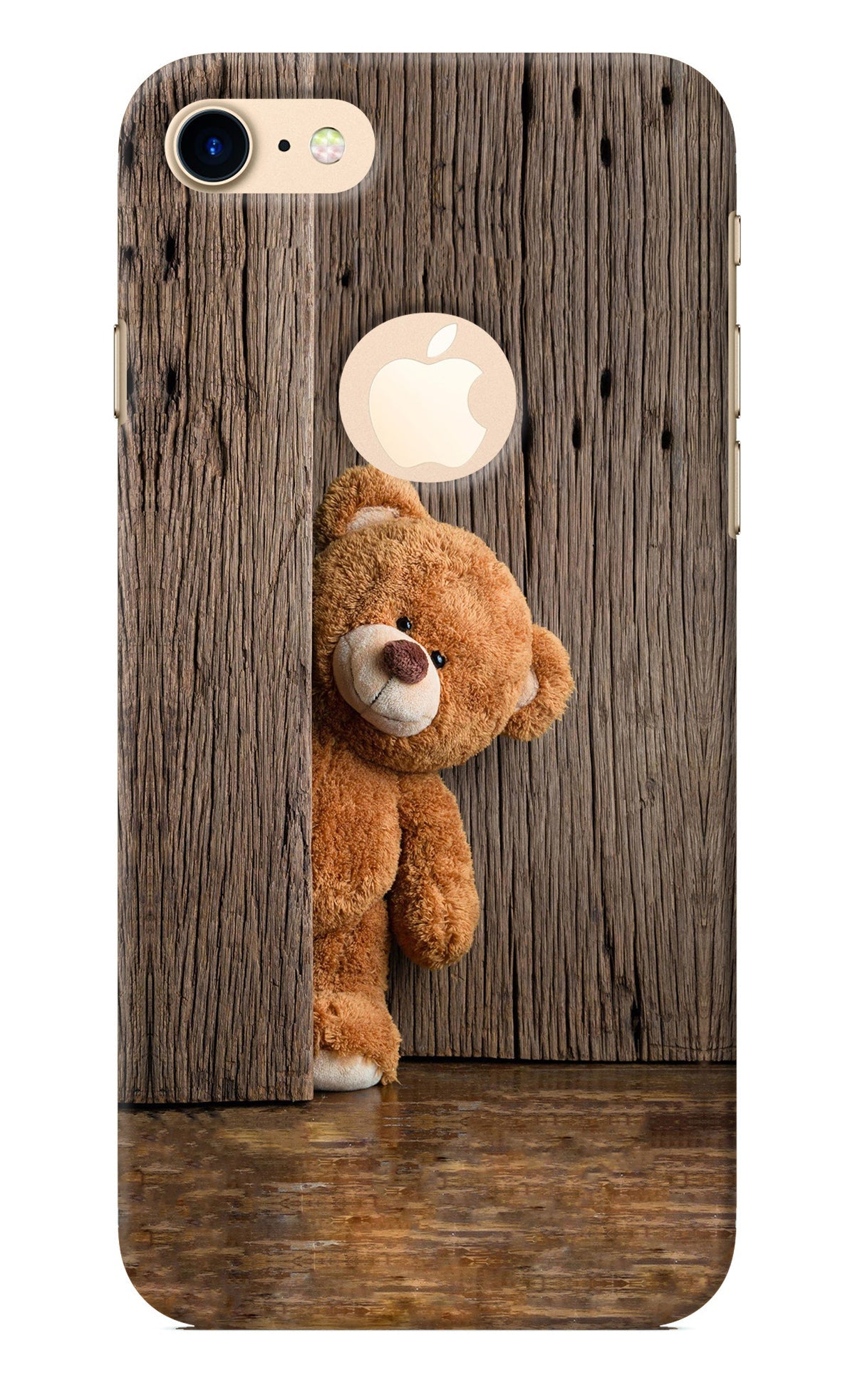 Teddy Wooden iPhone 8 Logocut Back Cover