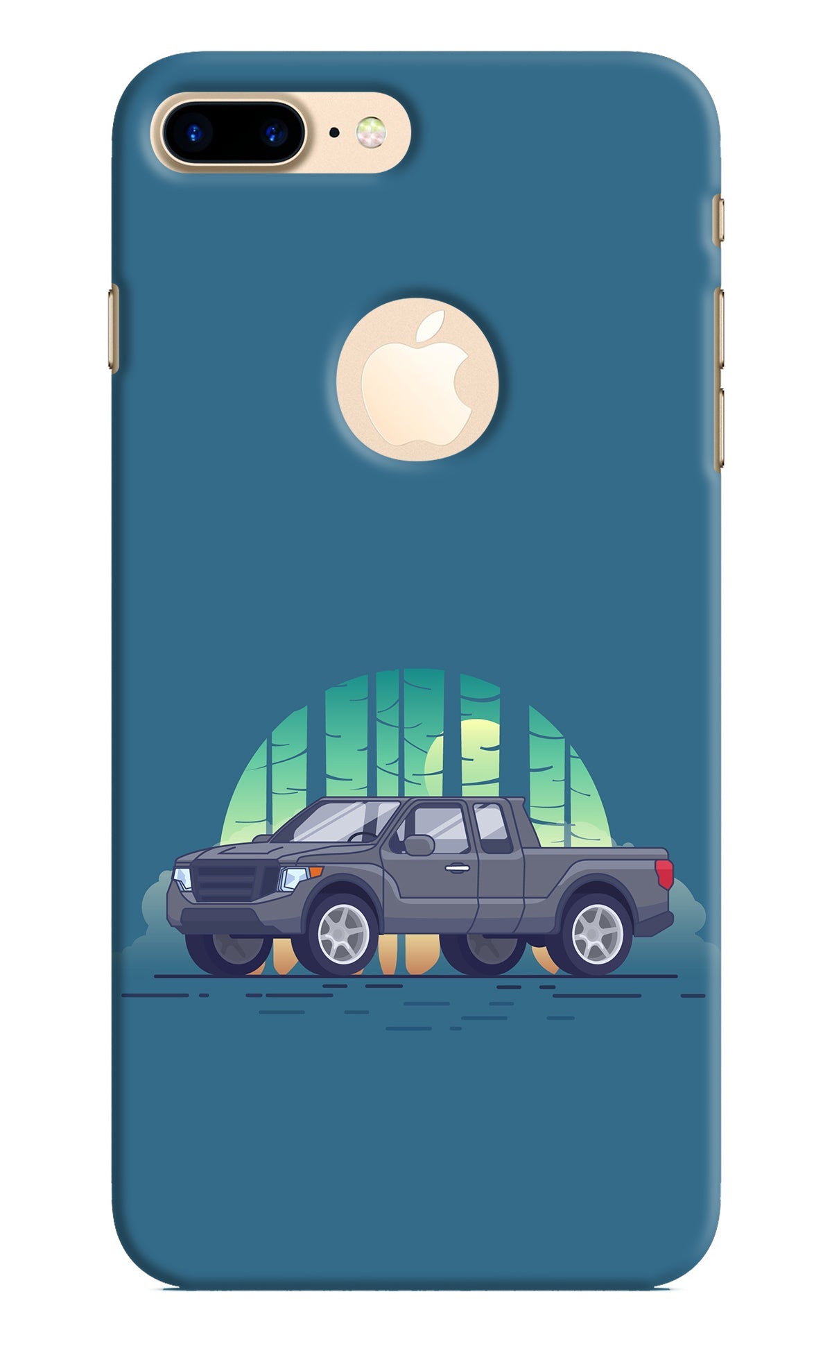 Retro Garage Vibe iPhone 8 Plus Logocut Back Cover