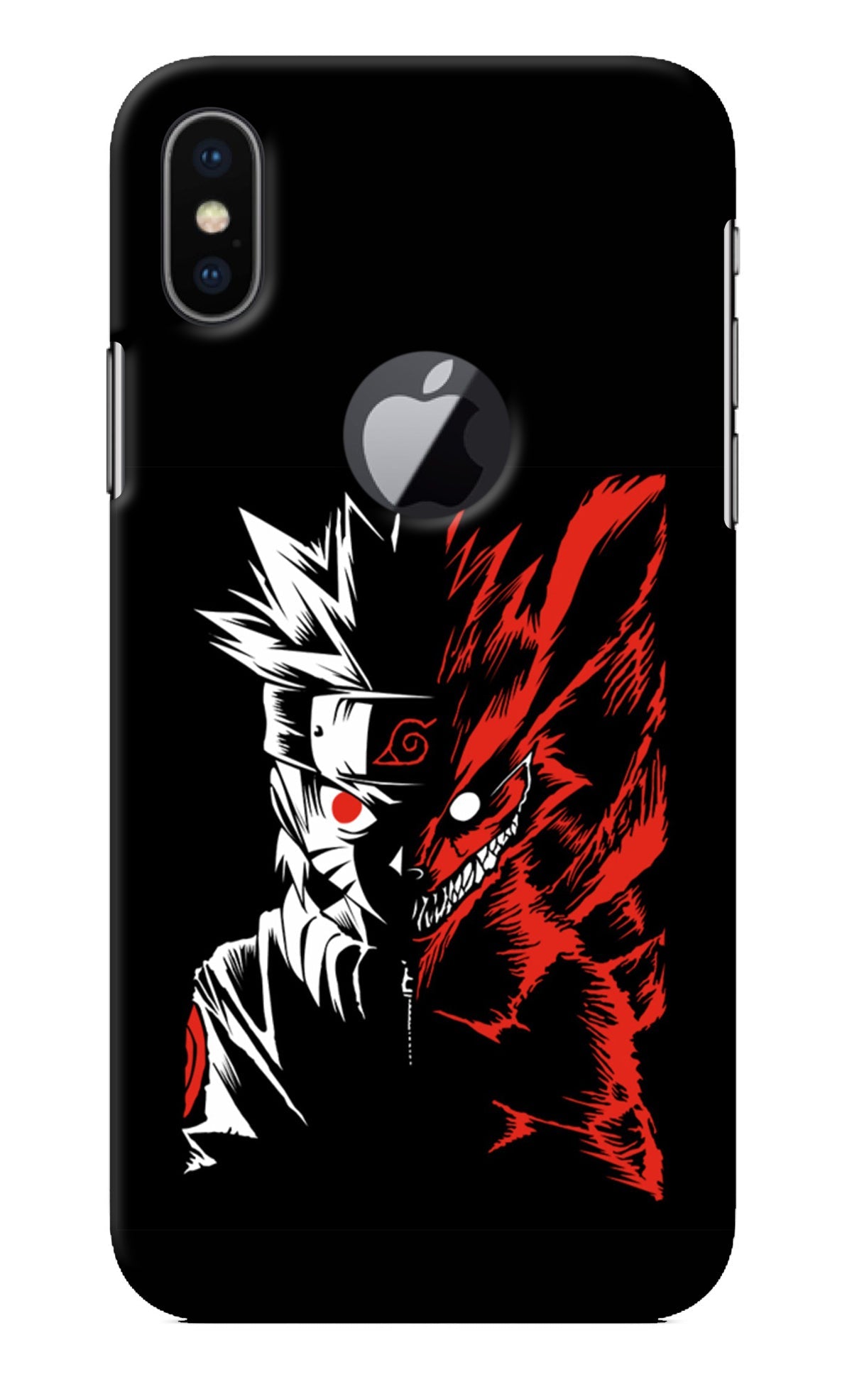 Naruto Two Face iPhone X Logocut Back Cover