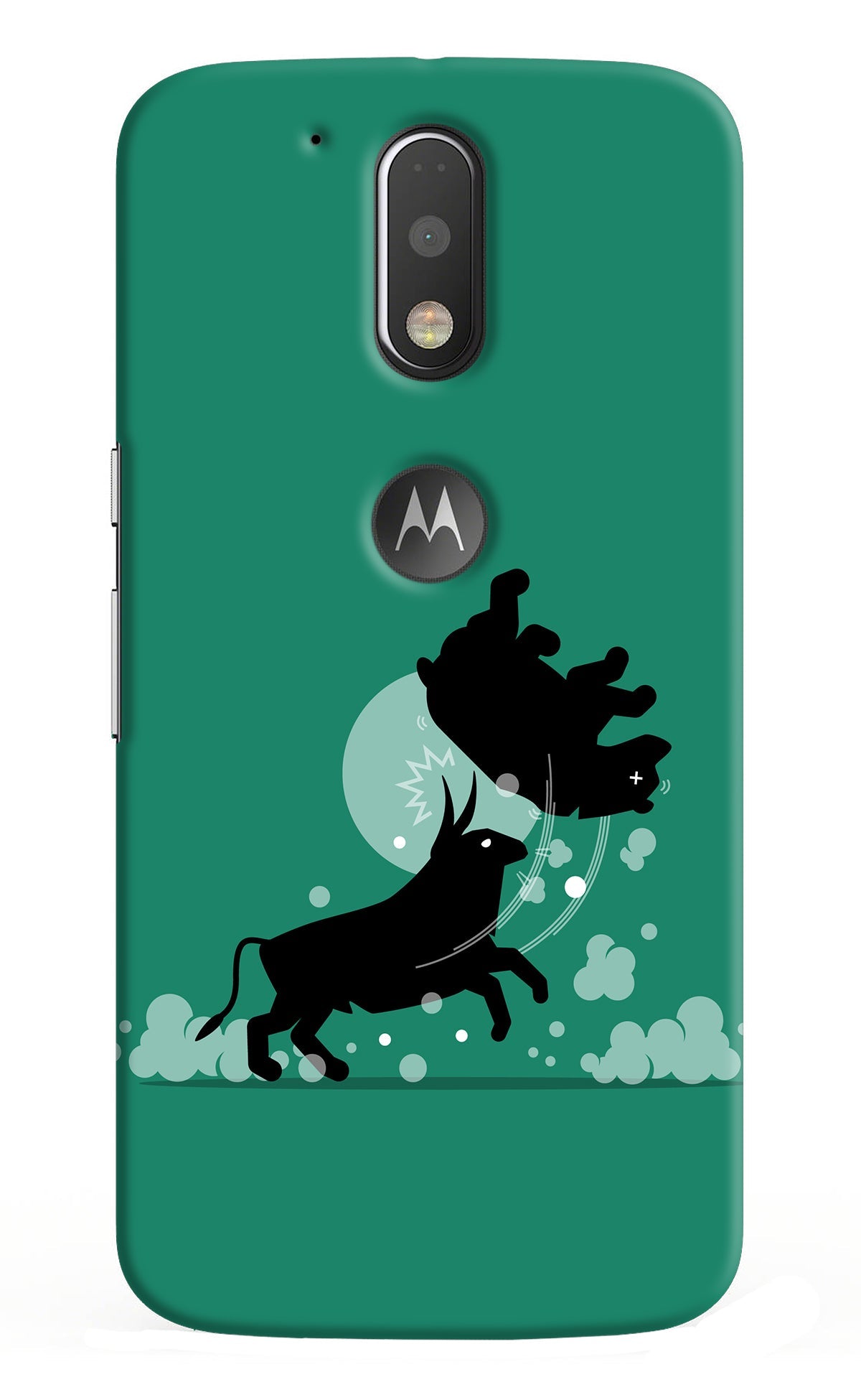 Bull Conqueror Moto G4/G4 plus logocut Back Cover