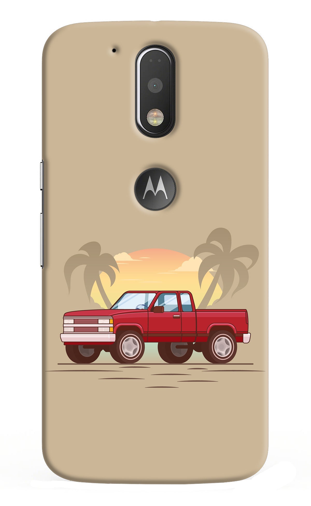 Desert Classic Drive Moto G4/G4 plus logocut Back Cover
