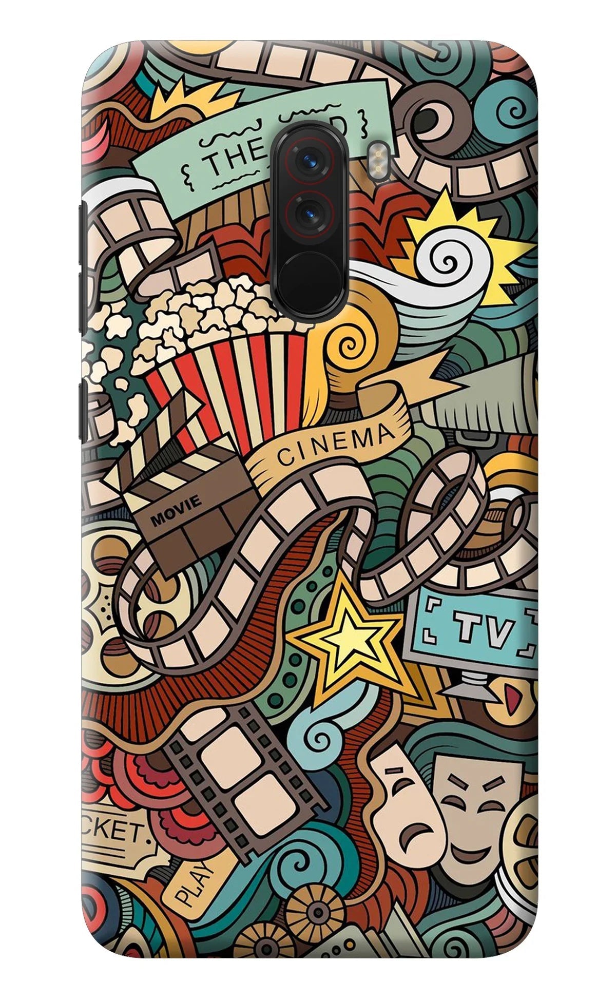 Cinema Abstract Poco F1 Back Cover