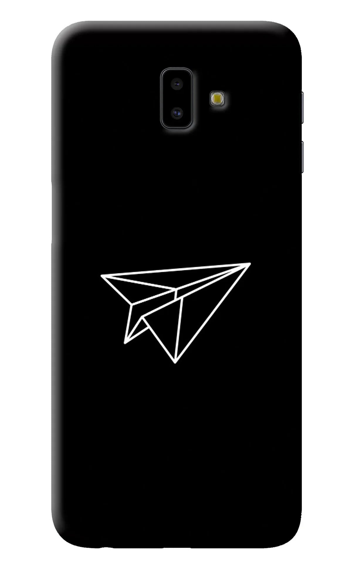 Paper Plane White Samsung J6 plus Back Cover
