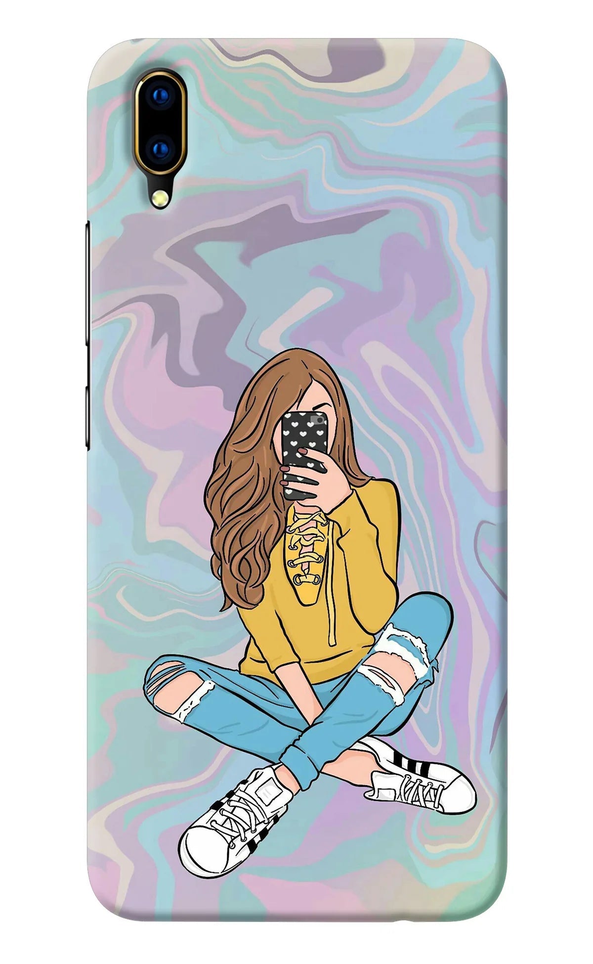 Selfie Girl Vivo V11 Pro Back Cover