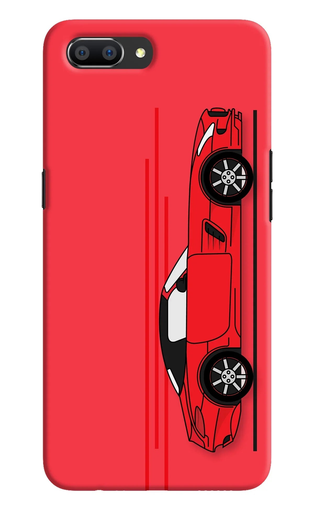 Red Velocity Realme C1 Back Cover